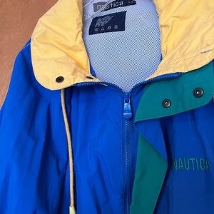 Nautica nylon jacket with hidden hood